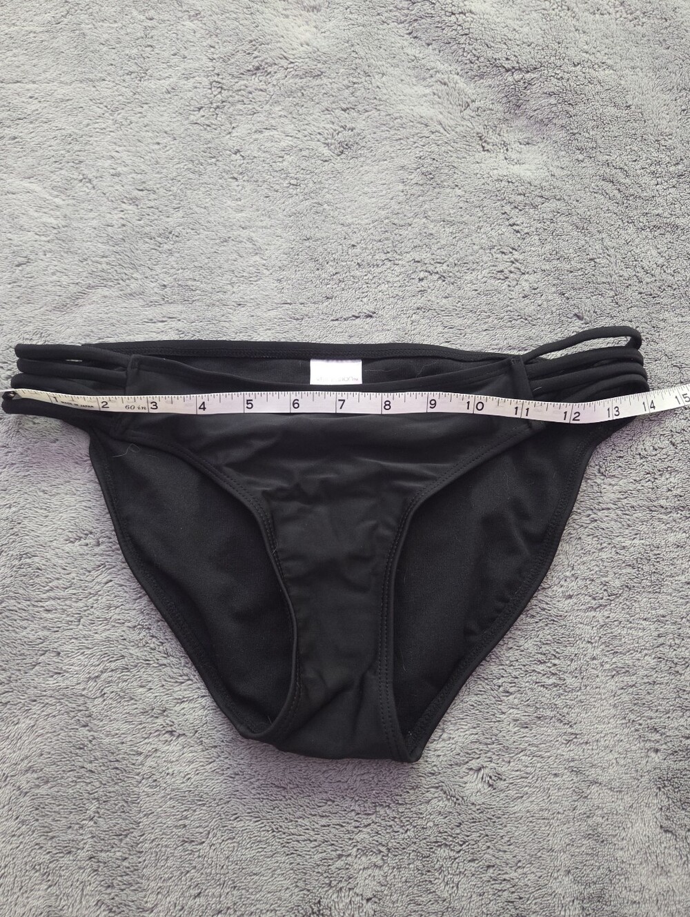🔷️ Xhilaration Black Bikini Bottoms with Subtle Straps Size Medium - Picture 3 of 4